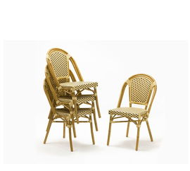 法式藤椅戶外藤椅桌椅組合室外家具陽臺(tái)餐廳酒吧藤編桌椅三件套