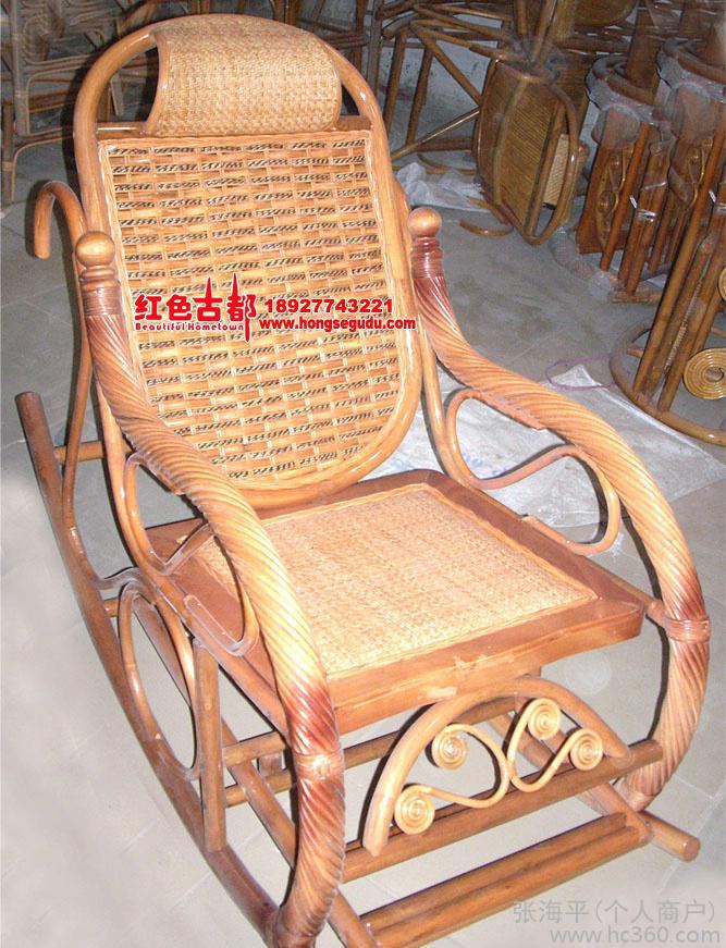 批發 藤椅豪華搖椅 吊籃 藤搖椅人體曲線-張海平(個人商戶)